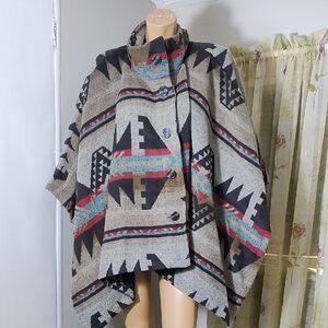 Thread & Supply Multicolor‎ Patterned Cape Size S